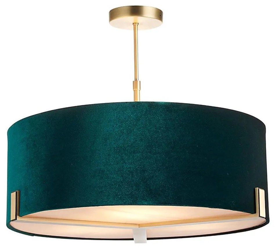 Lustră pe tijă Endon 95839 HAYFIELD 3xE27/40W/230V alamă/verde