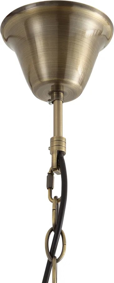 Lampă suspendată clasică bronz cu sticlă opal 5 lumini - Katarina
