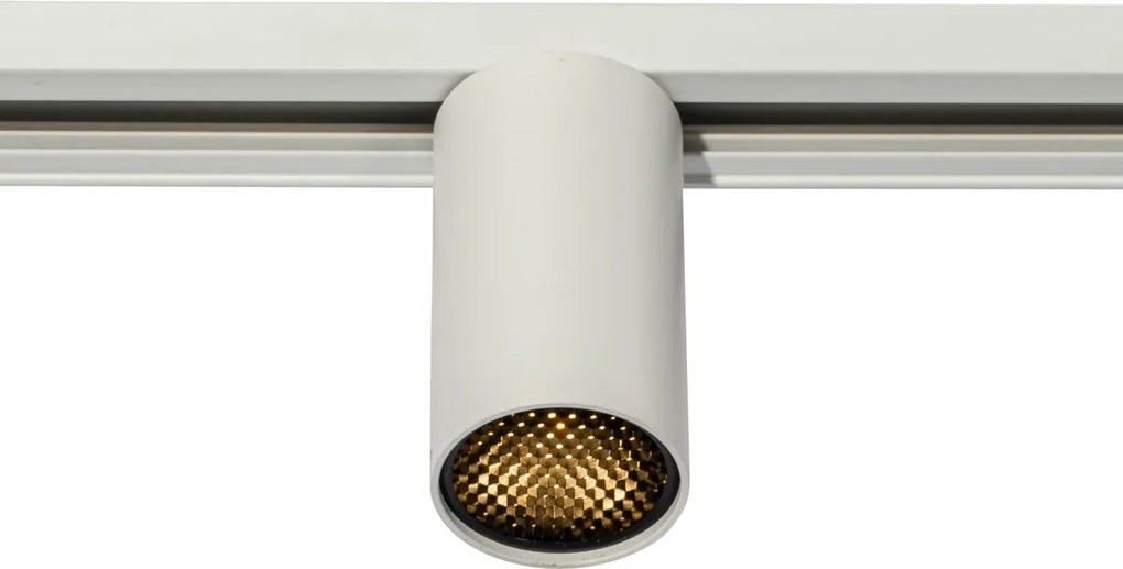 Spotlight modern alb pentru sistem de șine monofazate GU10 35mm - Iconic Ruby Honey
