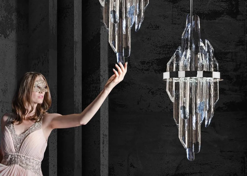 Aplica LED moderna Vision design LUX cristal QUARTZ 01