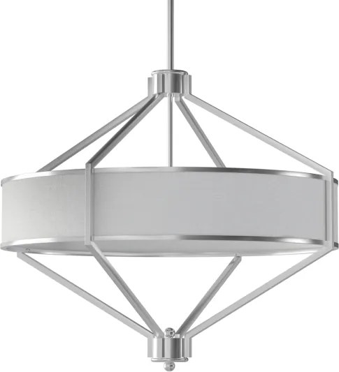 Open Design OR85822 - Lustru cu tijă ZUNDO 4xE27/15W/230V crom mat/alb