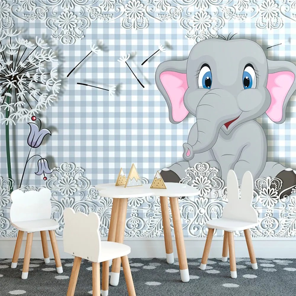 Tapet autoadeziv micul elefant