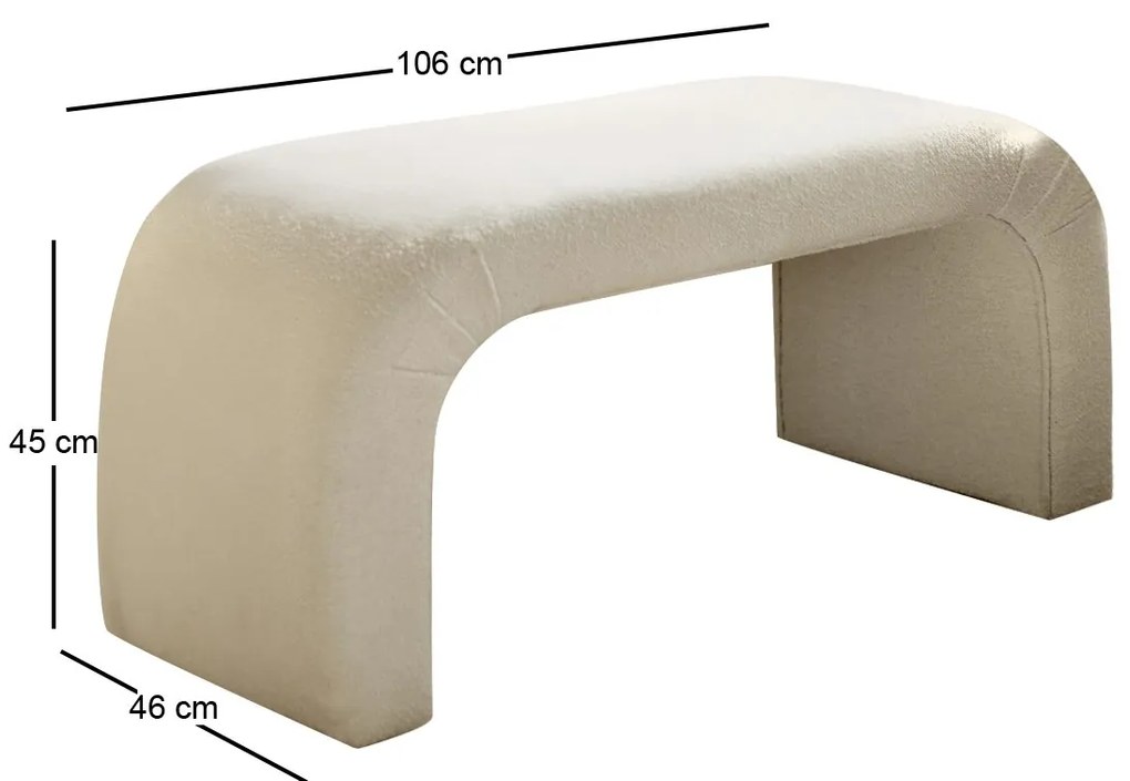 Taburete Naos Bench (alb). 1087818