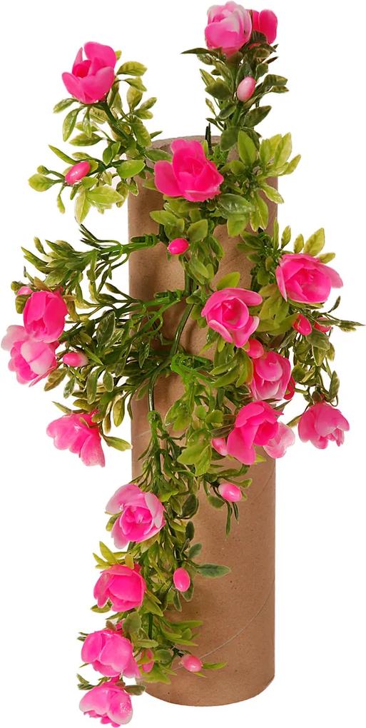 Trandafir artificial roz, 30 cm