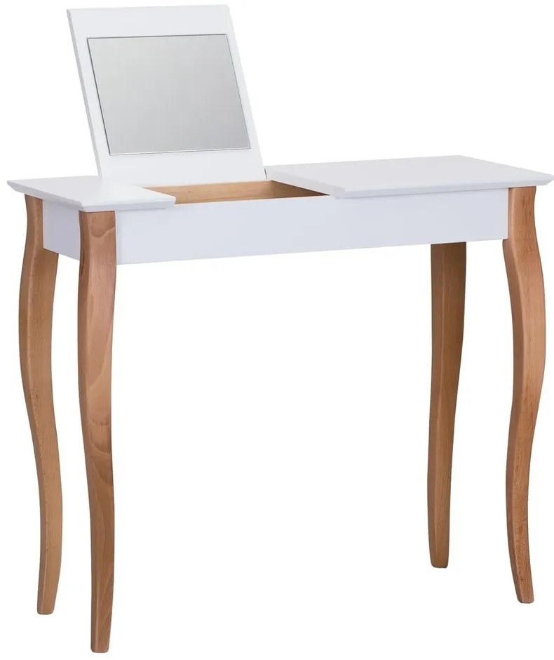 Măsuță de toaletă cu oglindă Ragaba Dressing Table, lungime 85 cm, alb