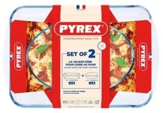 Set 2 tăvi de copt PYREX, 3,7/2,2 l