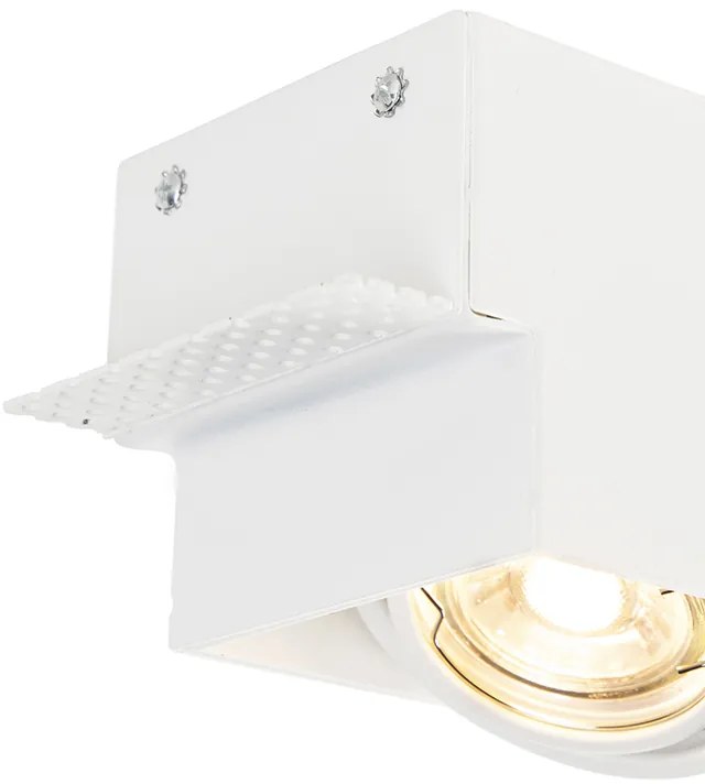 Spot LED îngropat alb rotativ și înclinabil fără cadru 3 lumini - Oneon
