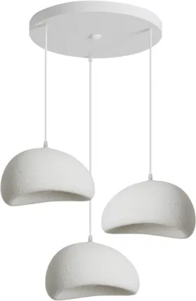 BRILAGI - Lampă suspendată pe cablu WABI SABI 3xE27/60W/230V albă