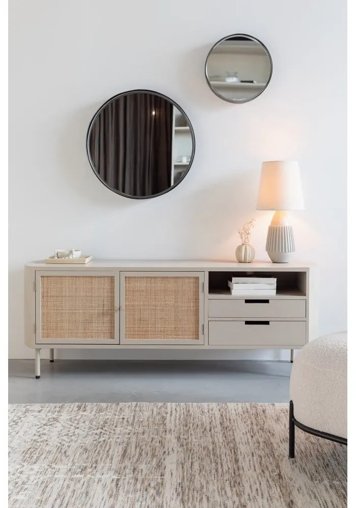 Masă TV crem din ratan Amaya – White Label