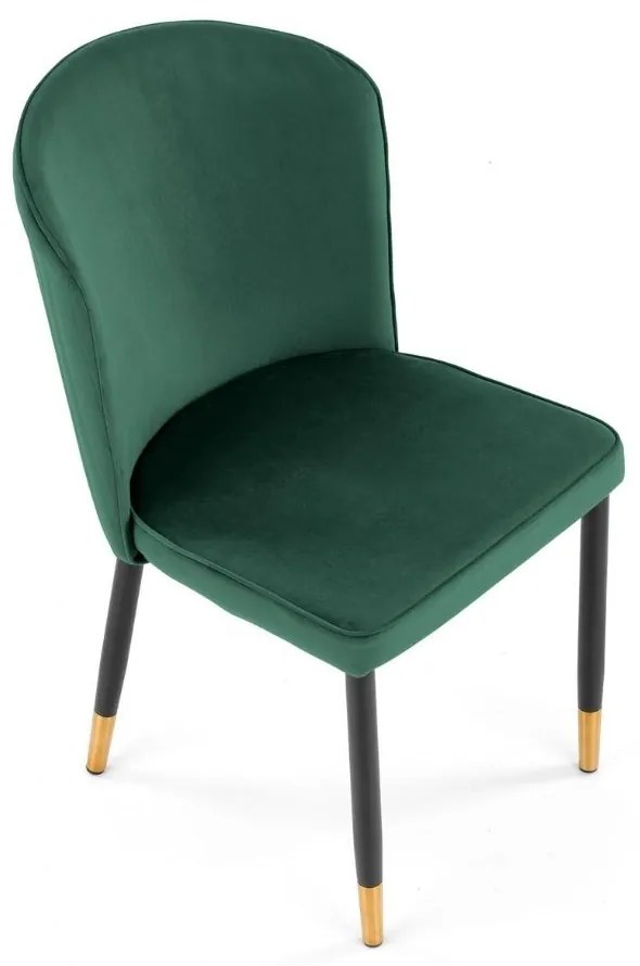 Scaun de bucaterie Dio, verde/negru