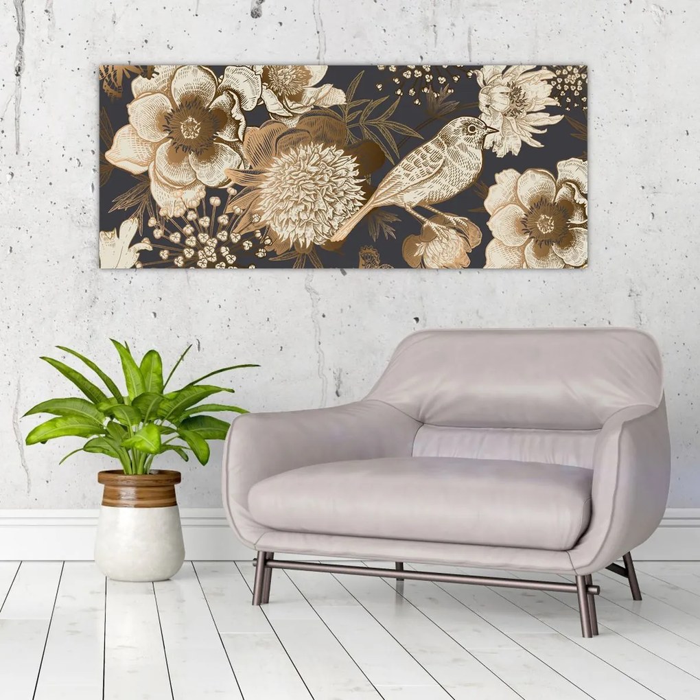 Tablou - Grădina de aur (120x50 cm)