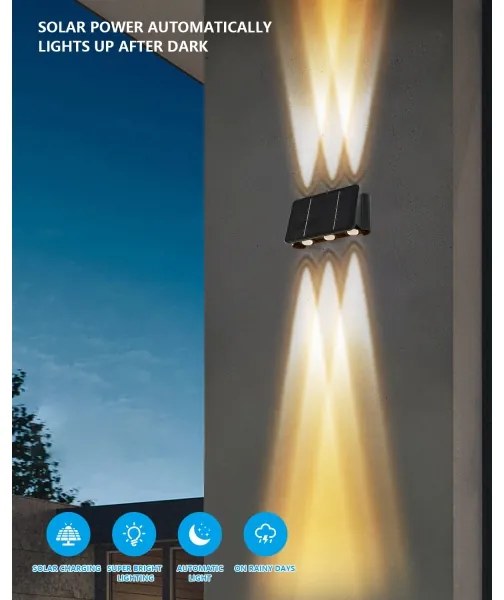 Aplică LED solară cu senzor Immax 08491L LED/2W/5V IP54