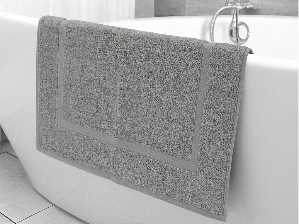 Covoras de baie BASIC 45x65 cm gri deschis, 100% bumbac