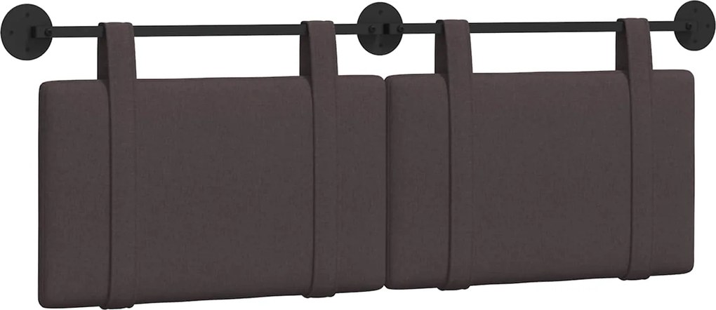 vidaXL Cap de pat suspendat Maro închis 150 x 55 x 5 cm țesătură
