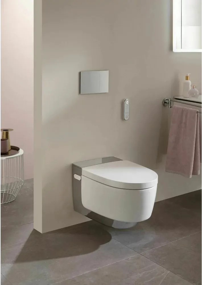 Vas wc suspendat Geberit AquaClean Mera Classic cu capac inchidere lenta si bideu electric