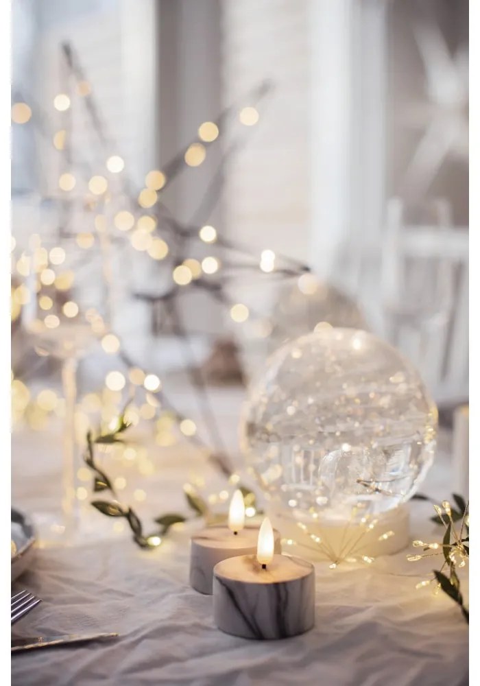 Lumânări LED 2 buc. (înălțime 6 cm) Flamme Marble – Star Trading