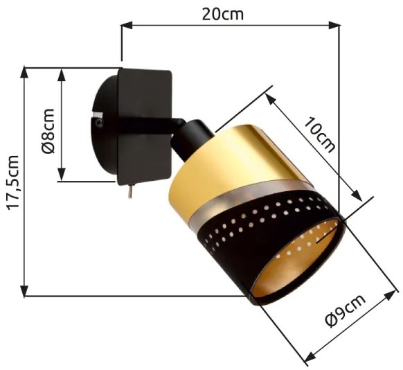 Aplică Globo 54046-1 OR 1xE14/25W/230V