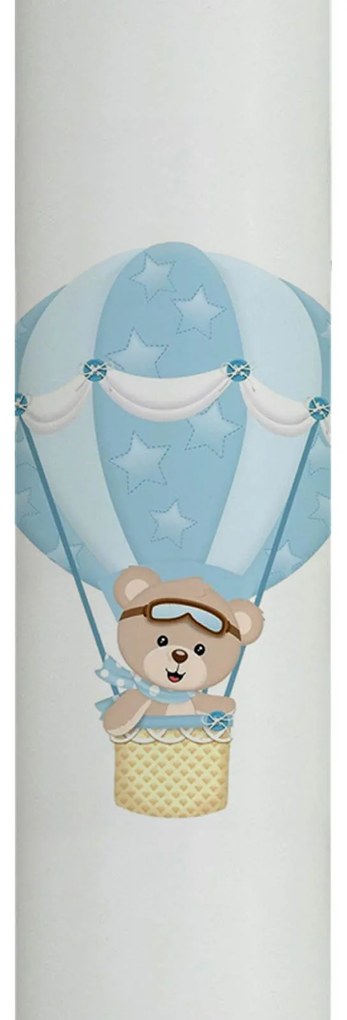 Lumanare Botez Ursulet in balon 7 cm, 50 cm
