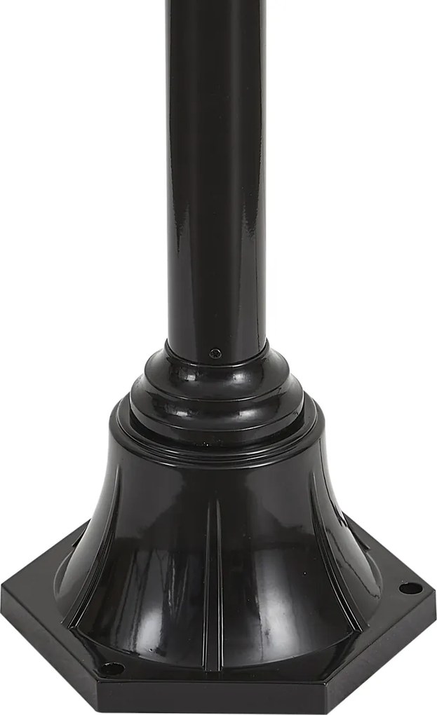 Lampă modernă de exterior neagră cu cupru 235cm 3 lumini IP44 - Kansas