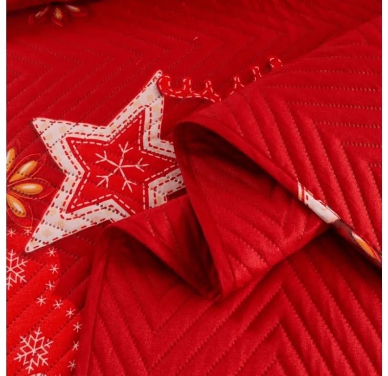 Cuvertura de pat RETRO RENDEER, rosu Dimensiune: 220 x 240 cm