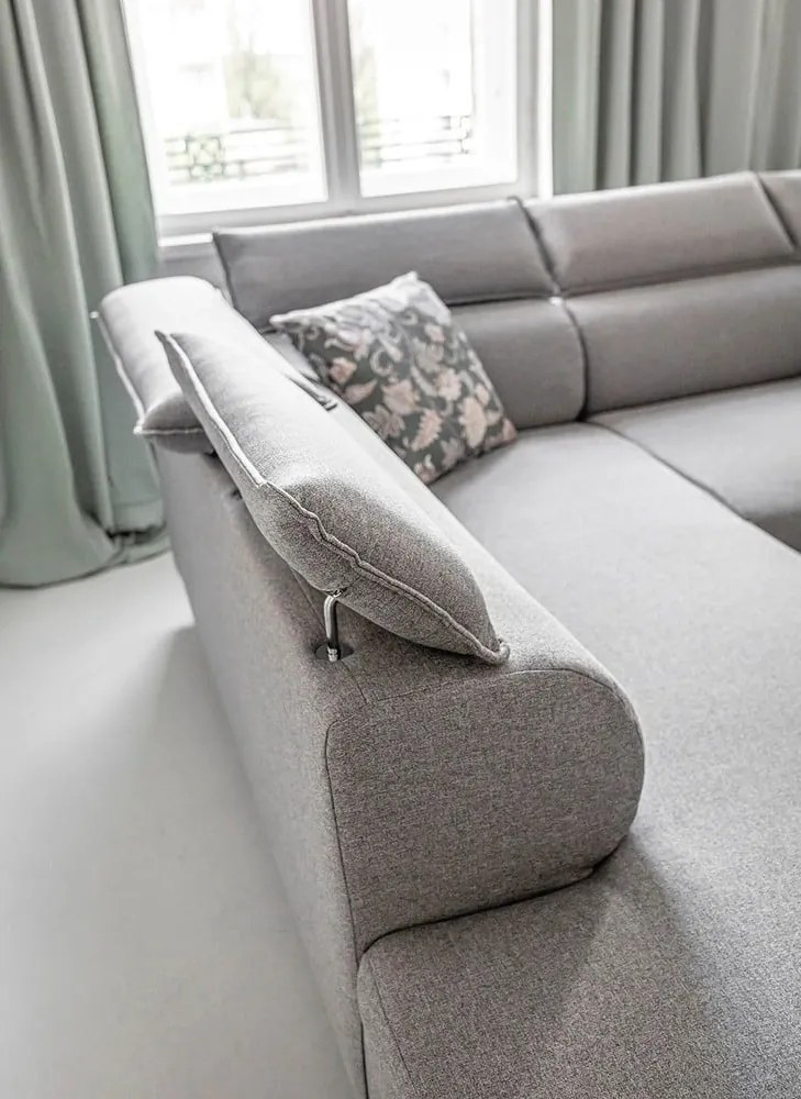 Colțar gri deschis extensibil (cu colț pe partea stângă ) Sweet Harmony – Miuform