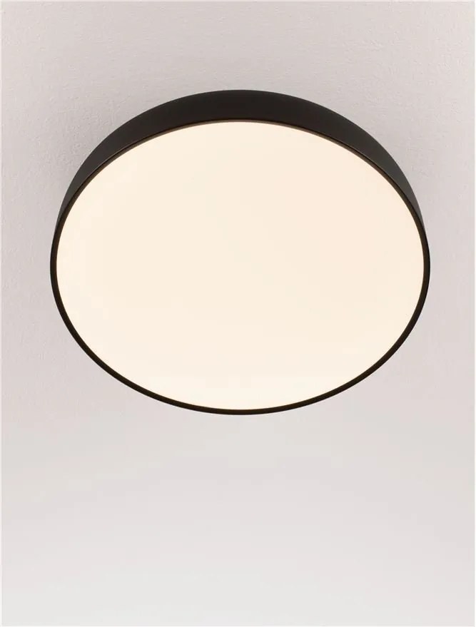 Plafoniera LED stil modern 2700K NOELIA negru 50cm