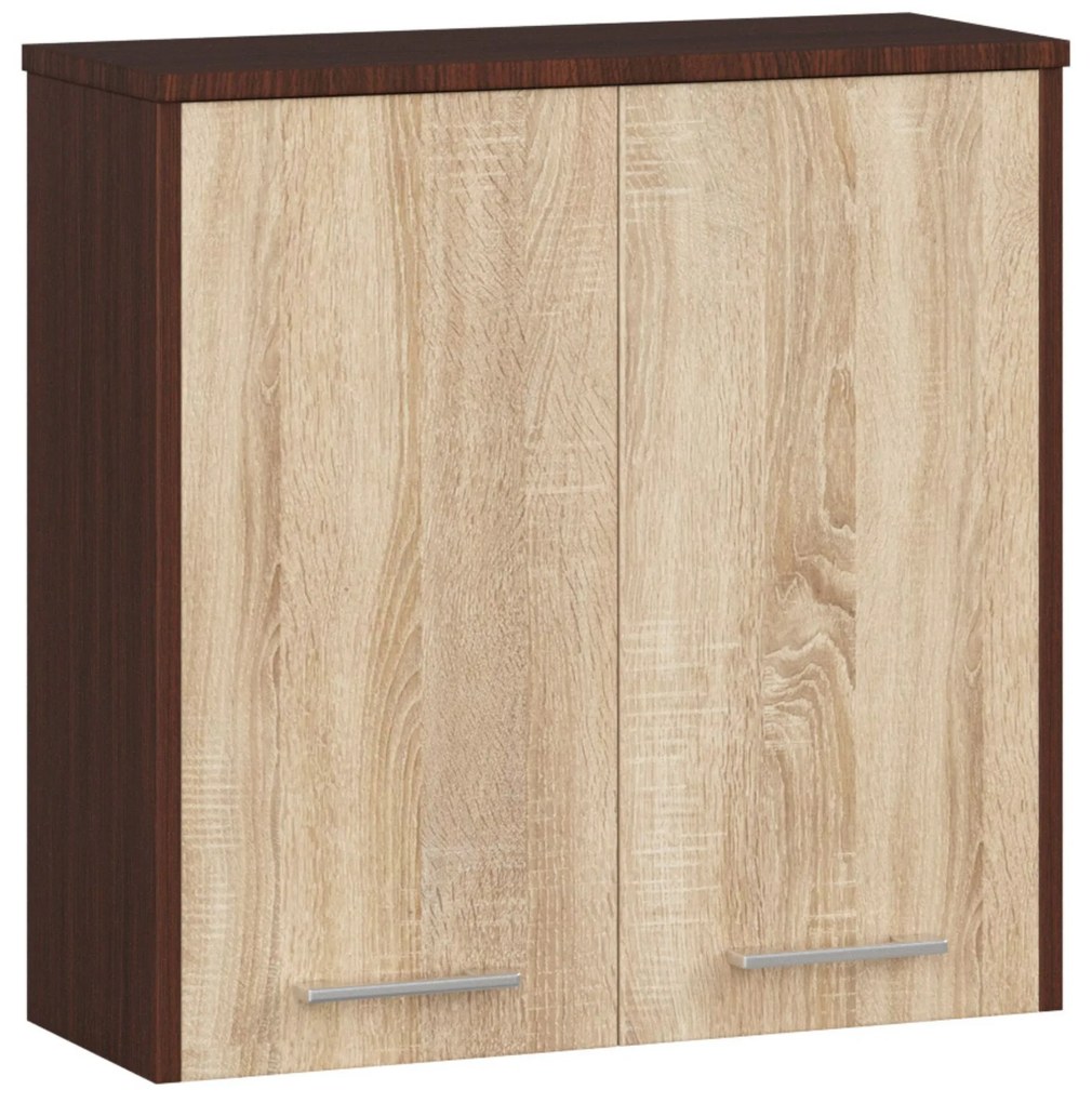Dulap de baie suspendat Farid TYP5 (wenge + Stejar sonoma). 1069551