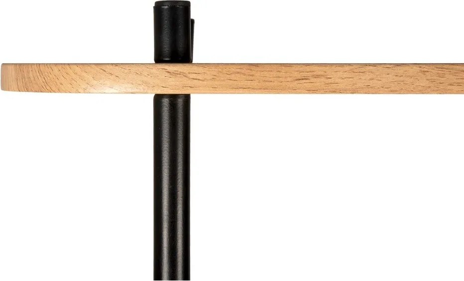 Etajeră din oțel Leitmotiv Sole, 80 x 83,5 cm, negru