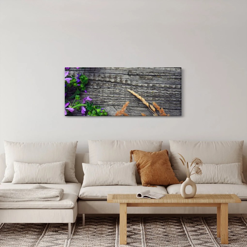 Tablou - flori de câmp (120x50 cm)