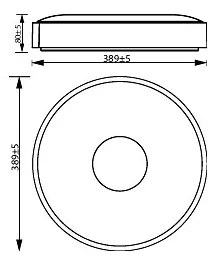 Plafonieră LED dimabilă Philips COINER LED/24W/230V 2700K negru
