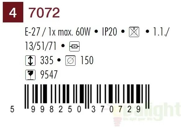 Veioza, lampa de masa rustica Petronel 7072 RX