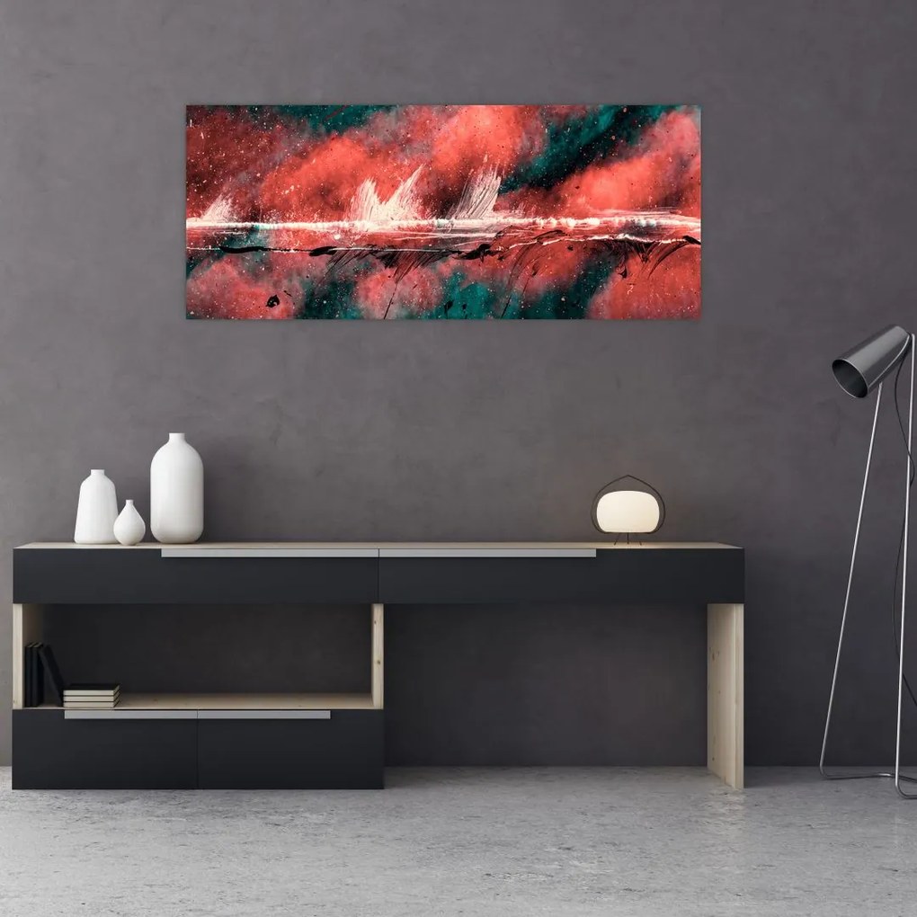 Tablou - Explozie în petrol (120x50 cm)