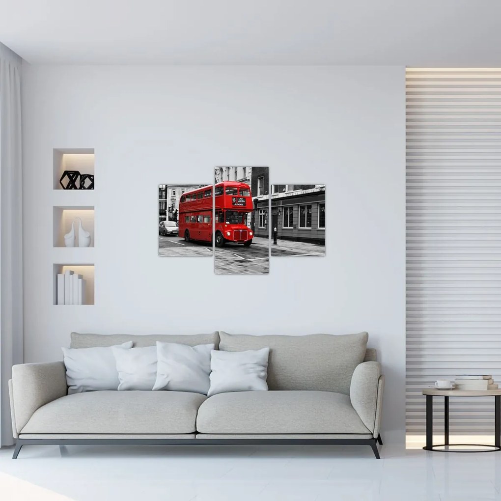 Tablou - Londra cu autobuz (90x60 cm)