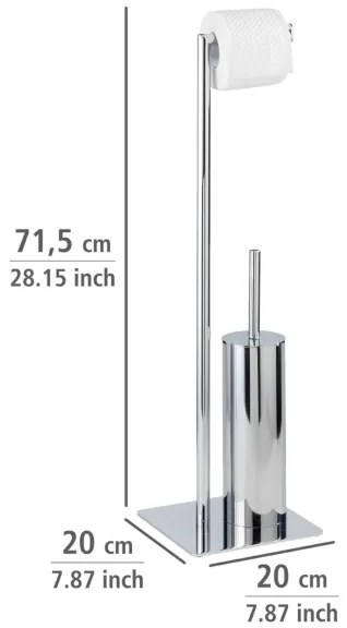 WENKO 18562100 - Perie WC RECCO 20x71,5 cm crom lucios