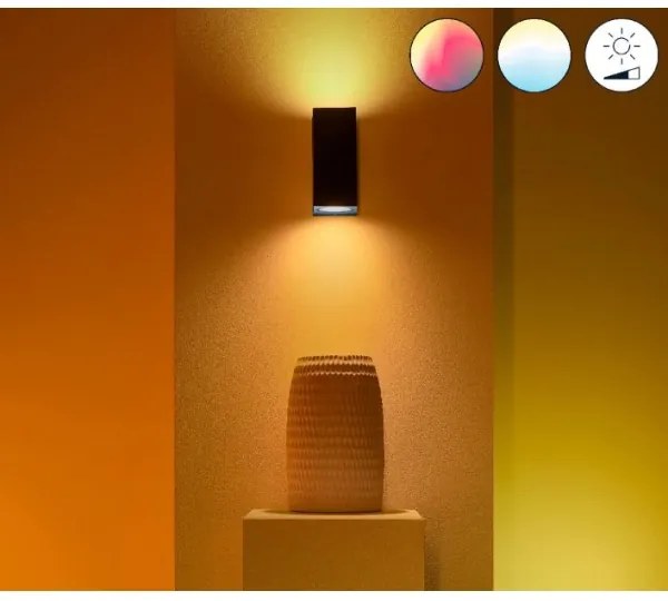 Aplică LED RGBW dimabilă UP&DOWN 2xGU10/4,7W/230V negru Wi-Fi