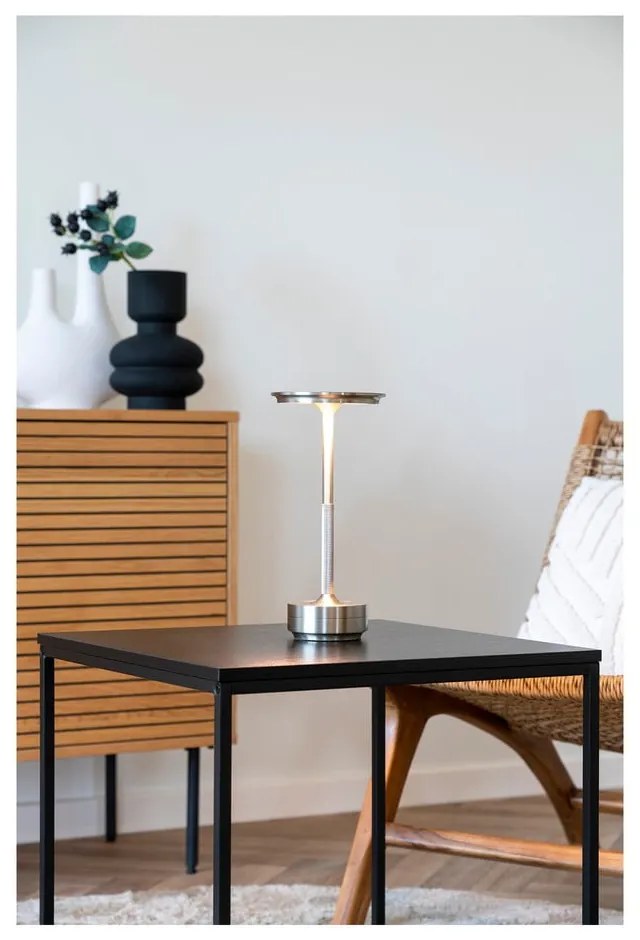 Veioză argintie LED (înălțime 28,5 cm) Lyneham – House Nordic