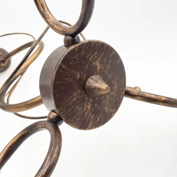 Candelabru pe tijă COBRA, 3x E27, 60W, 230V, bronz patinat