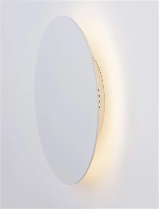 Aplica LED de perete design ambiental CYRCLE 22cm alba
