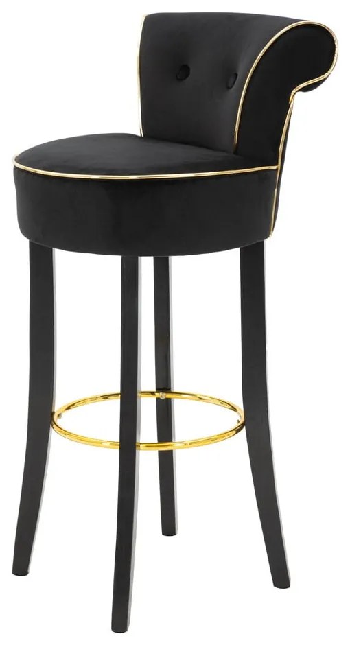 Scaun de bar albastru din catifea 96 cm Luxy – Mauro Ferretti