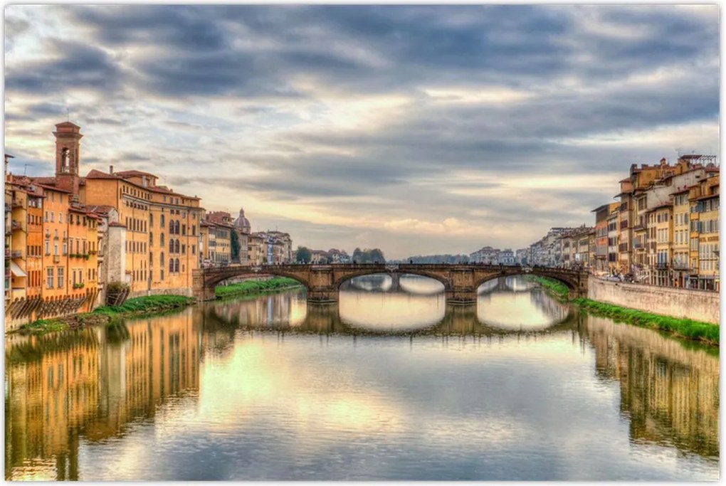 Tablou - Pod peste râu (90x60 cm)