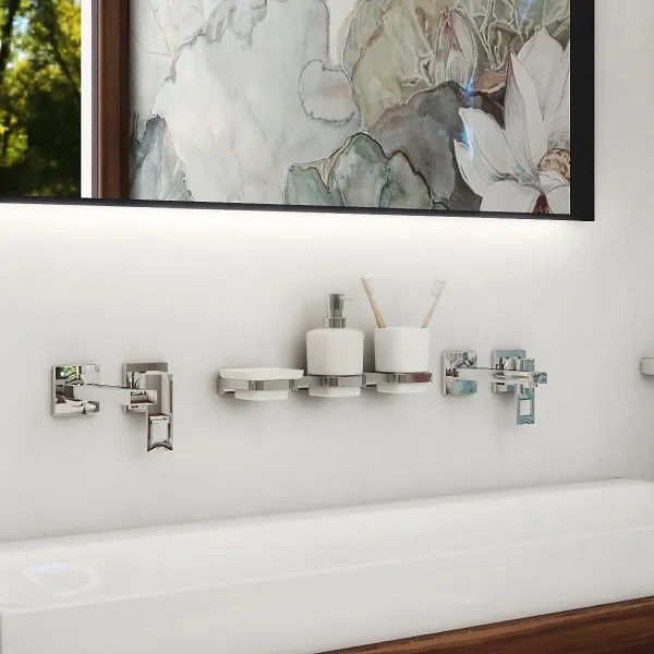 Dozator de săpun, suport de periuțe și cârlig de perete NIMCO MA set-31K-26 MAYA