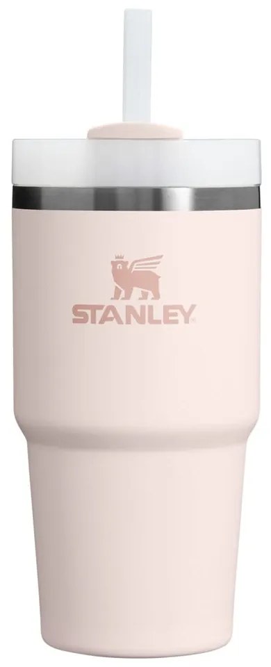 Termos roz deschis cu pai din oțel inoxidabil 600 ml Quencher H2.0 FlowState Tumbler Rose Quartz – Stanley