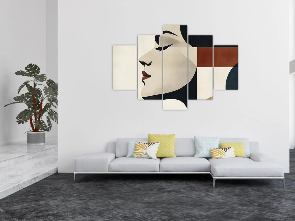 Tablou - Femeie din profil (150x105 cm)