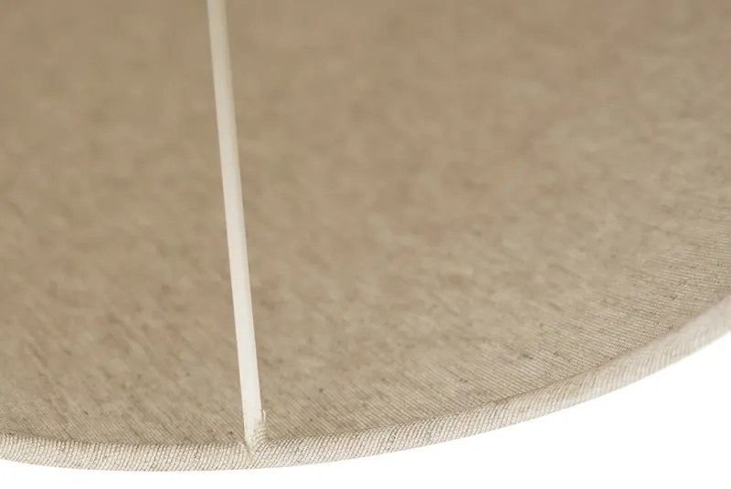 Abajur din material textil bej rotund înclinat 55/19/26