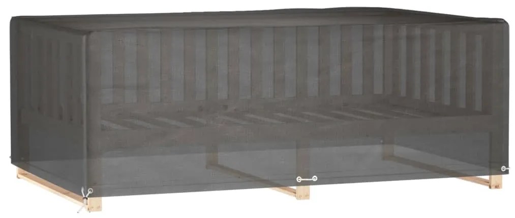 319296 vidaXL Husă pentru mobilier grădină, 12 ocheți, 213x132x75 cm pătrat