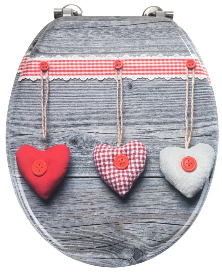 Capac WC Wenko Bavarian Hearts, 43 x 37 cm