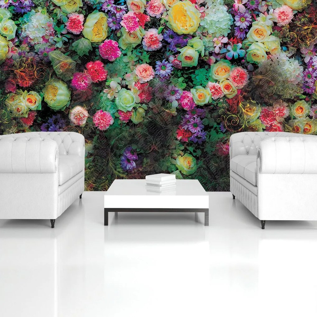Fototapet - Flori colorate (152,5x104 cm)