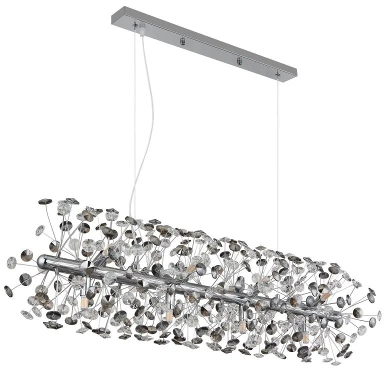 Lustra suspendata design elegant KATRINA L-90cm crom 64135H4C GL