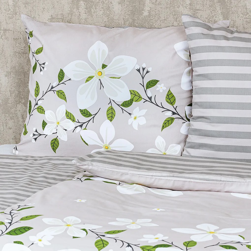 Lenjerie bumbac 4Home Jasmine Love, 220 x 200 cm, 2 buc. 70 x 90 cm