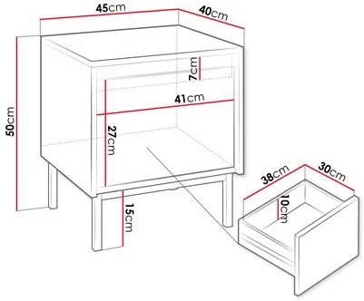 Noptieră Somkera 1SZ (cashmir). Promo -16%. 1122946